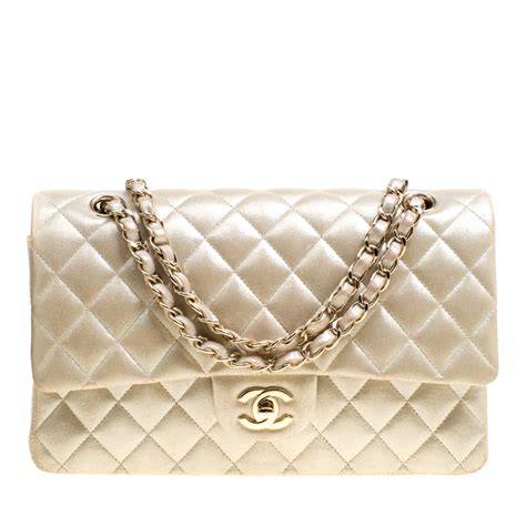 chanel metallic beige